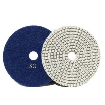 Диамантена карета перална площадка, Шлайфане инструмент за преход мрамор 125 мм 5-инчов Бетонни дискове За възстановяване на суха/влажна гъвкаво пол