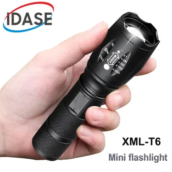 Мощна преносима Светодиодна Лампа XML-T6 Фенерче Linterna Факел Използва заряжаемую батерия 18650 За Външно Къмпинг, Тактика Огнище на Светлина