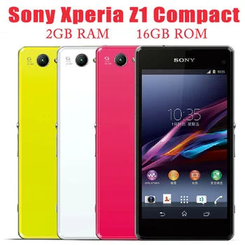 Sony Xperia Z1 Compact D5503 LTE 4G Мобилен Четириядрен 2 GB ROM 16 GB RAM Смартфон С 4.3 