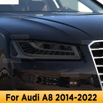 За Audi A8 D4 D5 2014-2019, автомобилни външни светлини от TPU защитно фолио от надраскване покритие за ремонт на фаровете, аксесоари, стикер