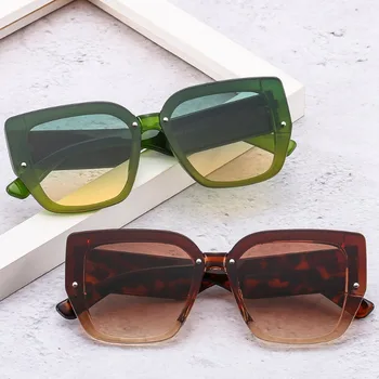 Нови Слънчеви очила с големи Квадратни Рамки, Дамски Маркови Дизайнерски Модни Слънчеви Очила, Мъжки слънчеви Очила За Шофиране на Открито UV400 Oculos De Sol