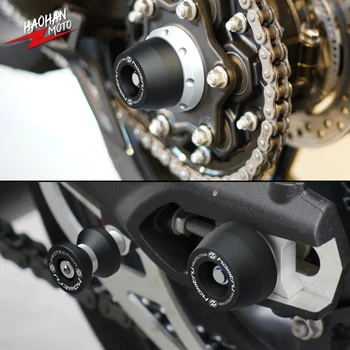 Защитни макари заден шпиндел мотор за Ducati Panigale 899 959 Monster 821, тъмен/райе/Стелт