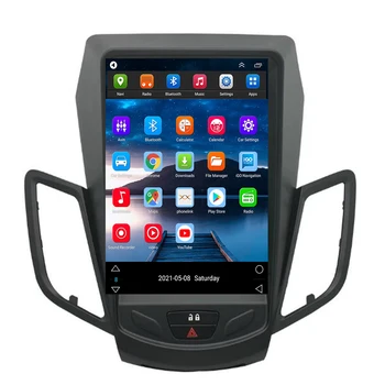 Автомобилен GPS Android 12 За Ford Fiesta MK7 2009-2036, Навигация, радио, стерео уредба, Мултимедия, долно Оттичане на екрана Tesla, 2 Din DVD player