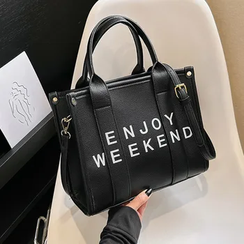 Модни Луксозни Дизайнерски Дамски чанти, чанти с надпис, портмонета, Маркови чанти през рамо за жени 2023, Голяма Дамска чанта през рамо, Чанта