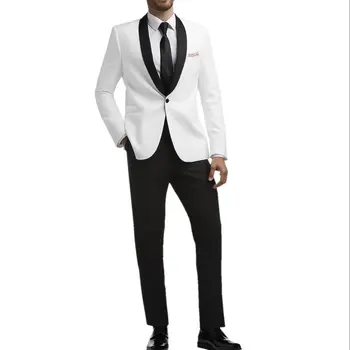 Приталенные Модерен Мъжки костюми от 2 теми, Бизнес Смокинг, Господа, Сватбени Правила на Младоженеца, Сако + Панталон