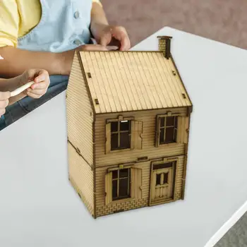 Комплекти дървени модели Оформление Декорации DIY Живопис 3D Пъзели Архитектурната сцена Модел за Архитектурни модели Оформление на сцената Пясък маса
