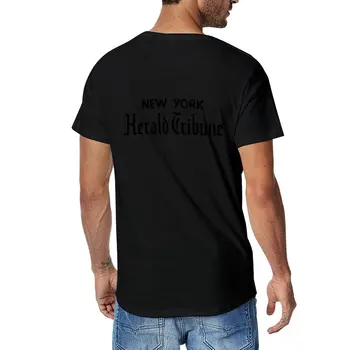 Нова тениска New York Herald Tribune, тениска за момче тениска с къс ръкав, мъжки t-shirt оверсайз