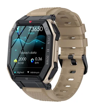 2023 24-часова Монитор здраве, Умни часовници За Мъже, IP68 Водоустойчив Bluetooth-предизвикателство, Военен спортен Гривна за Android Sport Man