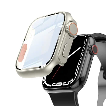 Подмяна на Ultra за Apple Watch Корпус от закалено стъкло 8 7 6 5 4 45 мм 44 мм 41 мм 40 мм 42 мм Обновяване на външния вид до Ultra 49 мм
