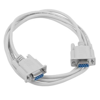 1БР 5 фута F/F Сериен RS232 сериен Null-Модем кабел От жена на Жена DB9 споразумение за свободна търговия с Кръстосано Свързване на 9-Пинов COM кабел За пренос на данни Конвертор PC Аксесоар