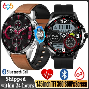 Син Зъб Покана Смарт часовници Мъжки Smartwatch ЕКГ, Кръвно налягане на Кислород, сърдечната Честота Уведомяване за съобщение GT4 PRO Спортни Водоустойчив