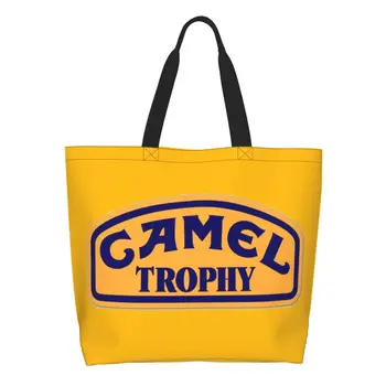 Чанти-тоут с логото на Kawaii Camel Trophy, множество холщовая чанта за пазаруване, чанта за пазаруване