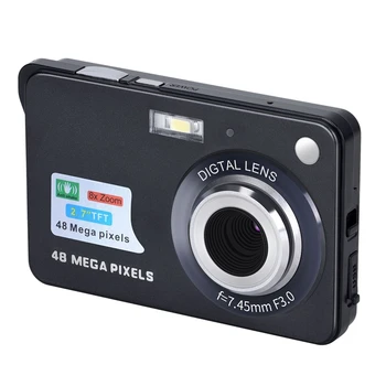Дигитална камера с HD-дисплей, Камера със защита от разклащане, 2,7-инчов мини камера
