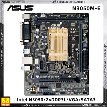 Дънна платка ASUS N3050M-E с Двуядрен процесор Celeron N3050 2 × 8GB DDR PCI-E 2.0 2 X SATA III USB3.0, HDMI, Micro ATX