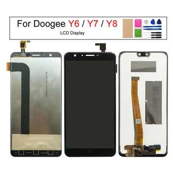 За Doogee Y8 Y6 У 7 Екран LCD дисплей + тъч екран дигитайзер в събирането на Резервни части за телефони с Добро качество