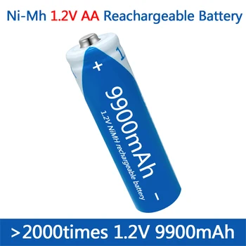 Батерия тип АА 1,2 акумулаторна батерия NIMH Батерия с голям капацитет 9900 mah акумулаторна батерия за играчки Мишка с дистанционно управление