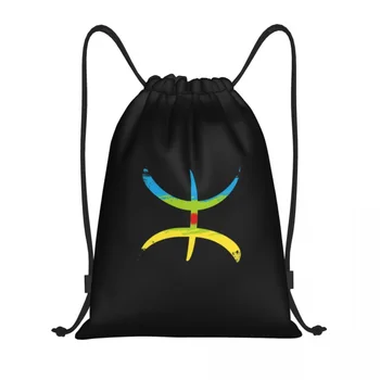 Берберски флаг Амазигов, чанти дантела прозорци YAZ, мъжки и женски преносими спортни чанти за фитнес, спортни раници за съхранение