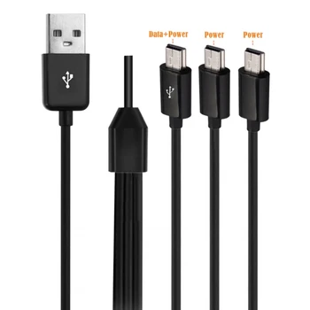 1 М 3 порт Micro USB към USB 2.0 Газа, кабел за зареждане USB2.0 към miniUSB конвертор за смартфони и таблети