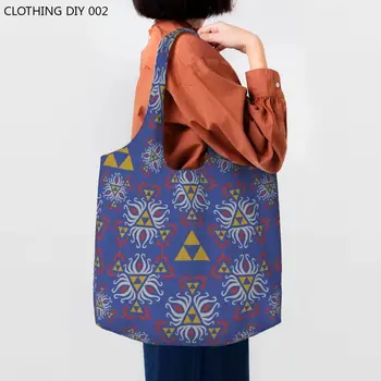 Лилава чанта с Изображение на очите Zeldas за пазаруване, Чанта за игри, магазин за Хранителни стоки Холщовые чанти за купувачите, чанти за снимки