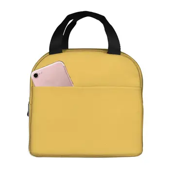 Обикновена чанта за обяд, преносима изолирано чанта-хладилник от полиестер, термосумка за пикник със студена храна, за жени и момичета