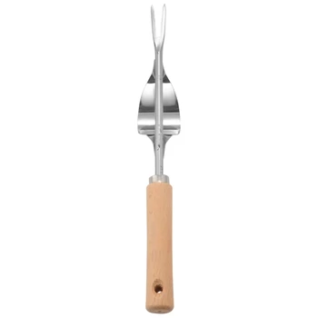 Дървена дръжка от неръждаема Стомана Градински Плевел Ръчен Нож За премахване на Плевелите Инструменти за отстраняване на глухарчета Многофункционален Трева