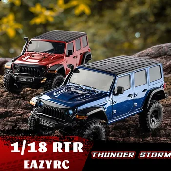 EAZYRC 1:18 Радиоуправляеми Автомобили Thunder Storm 4WD 2,4 G Моделиране Wrangler RC Альпинистский Кола с Дистанционно Управление Модел Автомобил Детска Играчка