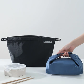 Модерен Преносим термоизолированная чанта за обяд, чанта-хладилник, Ланчбокс, чанта за съхранение, Дамска чанта, голяма пазарска чанта за хранене, самозалепваща опаковка