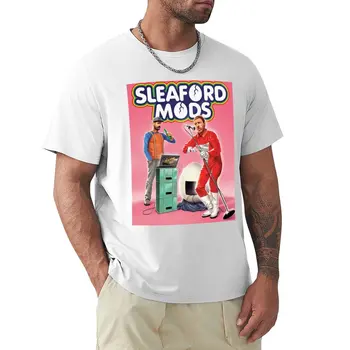 Тениски Sleaford Модификации 'Mork n Mindy', мъжки тениски по поръчка, кавайная дрехи, мъжки ризи голям и висок растеж
