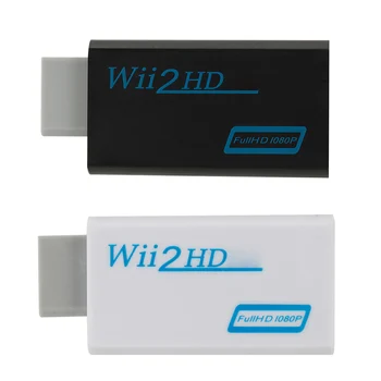 Конвертор, който е съвместим с WII към HDMI адаптер 1080P 3.5 мм Аудио за КОМПЮТРИ, на HDTV монитор