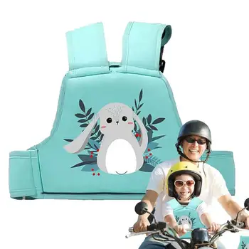Детска Мотоциклетът сбруя с хубав модел, Детски колани на задната седалка на мотоциклет, регулируеми и дишаща за деца-пътници