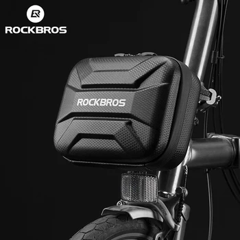 Велосипедна чанта ROCKBROS, Водоустойчив Мотор чанта с твърд Корпус, Предните Кошници За Електрически Скутер, Отразяваща Калъф За Съхранение, Пътна Велосипедна чанта МТБ