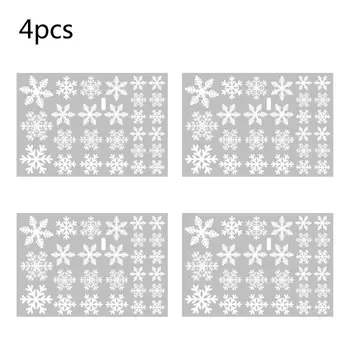 108 Украса на прозорци на Коледа и зимата, декорация във формата на снежинки за врати Y08D
