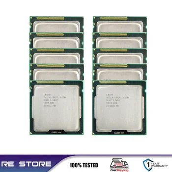 Използва се 10 бр. Процесор Core i5 2500 3,3 Ghz, 6 MB Кеш-памет L3 Четириядрен процесор в LGA 1155 пакет за десктоп дънна Платка B75