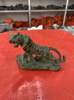 Стара медна статуетка на тигър, безплатна доставка