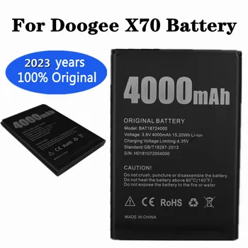 2023 Година Нов Висококачествен Оригинален батерия за DOOGEE X70 BAT18724000 4000 ма Дълго време на готовност на батерията на мобилния телефон В наличност