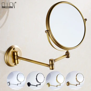 Аксесоари за баня Огледало за грим Огледало за баня от антични бронзови Стенни лупа Огледала за баня, Обзавеждане за баня-80290
