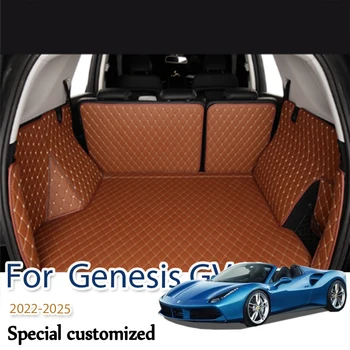 Потребителски Постелки за багажник на автомобил, подходящи За Genesis GV60 JW 2022 2023 2024 2025, Автоаксесоари, накладки за товарни подложка, Килим за багажник на Кола