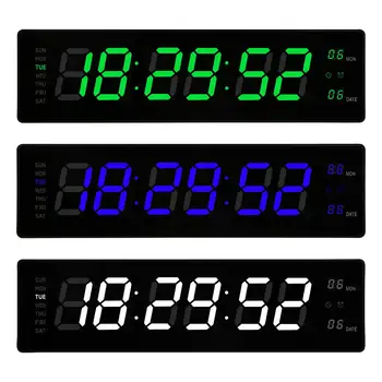 Настолни цифров часовник с led датата, настолен часовник с аларма за антре в близост до с една спалня