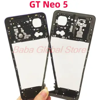 Bezel средна рамка за Realme GT Neo 5-панелен Корпус на Корпуса на апарата, метални части за ремонт на средна рамка