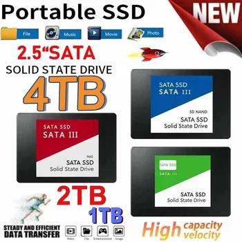 Преносим SSD 2,5 Инча 4 TB 1 Tb Sata III Твърд Диск За Лаптоп Micco Настолен Компютър 2 TB, Вътрешен твърд Диск, Висока Скорост на