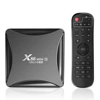 10 бр. ЛОТ X88 MINI 13 TV Box Android 13 8K двойна лента WiFi Видео 4K 4GB 64GB RK3528 Android 13 PK H96MAX