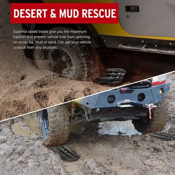 Сверхпрочная найлон 58-сантиметър дърпане дъска за възстановяване на автомобила, аварийните гъсеници мини размер, тяговый подложка за спасяване на оф-роуд, в пясък, кал, сняг