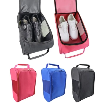 Пътна Чанта за обувки за голф, Спортна чанта за обувки джоб с вентилация за Чорапи-Тениски, Преносима Чанта за Съхранение на спортни обувки