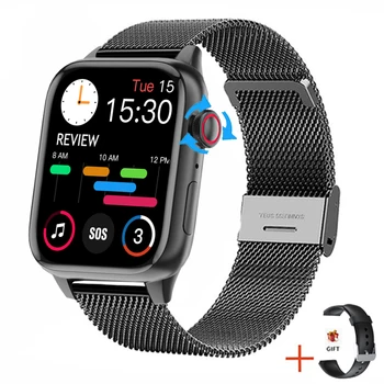За Xiaomi HUAWEI Smart-часовници с Bluetooth-разговори, завъртане бутон, заключване на Екрана с парола, Фитнес тракер, 2022 Нови умни часовници За мъже и жени