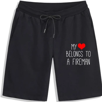 Сърцето ми принадлежи на пожарному, мъжки къси панталони, за мъже - Пожарникар - Fire Man - Брак