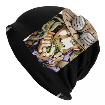 Jojo Bizarre Adventure, шапки-качулки, Шапки-бини с гироскопом Zeppeli, Вязаная шапка с принтом, Пролетната Реколта женски мъжки топли шапки Kpop