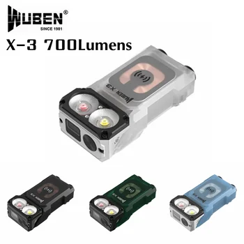 WUBEN X3 Безжична Зареждане LED EDC Фенерче 700 Лумена с Въртяща се На 180 ° Глава Преносим Външен Гидроизоляционный Мини-Ключодържател