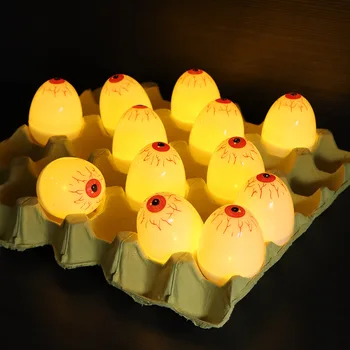 Led свещи на Хелоуин Ужасни Свещи за Очната Ябълка С светящимся led батерии Украса за парти в чест на Хелоуин Подпори за костюми
