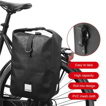 10-литров Багажник за велосипед на задната седалка, Водоустойчив Колоездене, Кошници, Водоустойчива чанта за каране на велосипед багажник, Отразяваща Задни раница, Седельная чанта на рамото