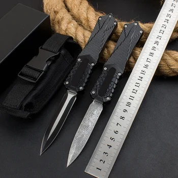 Micro OTF Tech Knife Combat Troo Series 440 Острието 58HRC, дръжката е от цинково-алуминиева сплав, джобен нож за самозащита A05